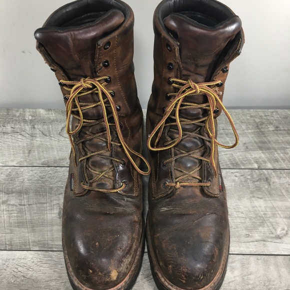 Red Wing Shoes #4420 LoggerMax Steel Toe Waterproof Leather Work Men’s Boots 11 - Picture 4 of 11